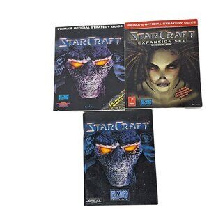 StarCraft Strategy Guide Book Lot of 3 Expansion Set Brood War Official Prima